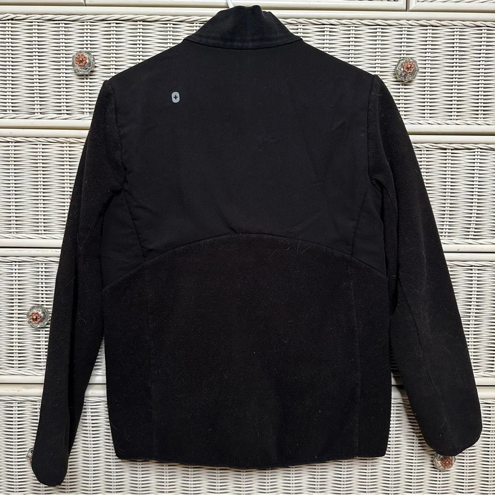 Figs on shift Black Fleece Jacket size Small - Picture 5 of 6